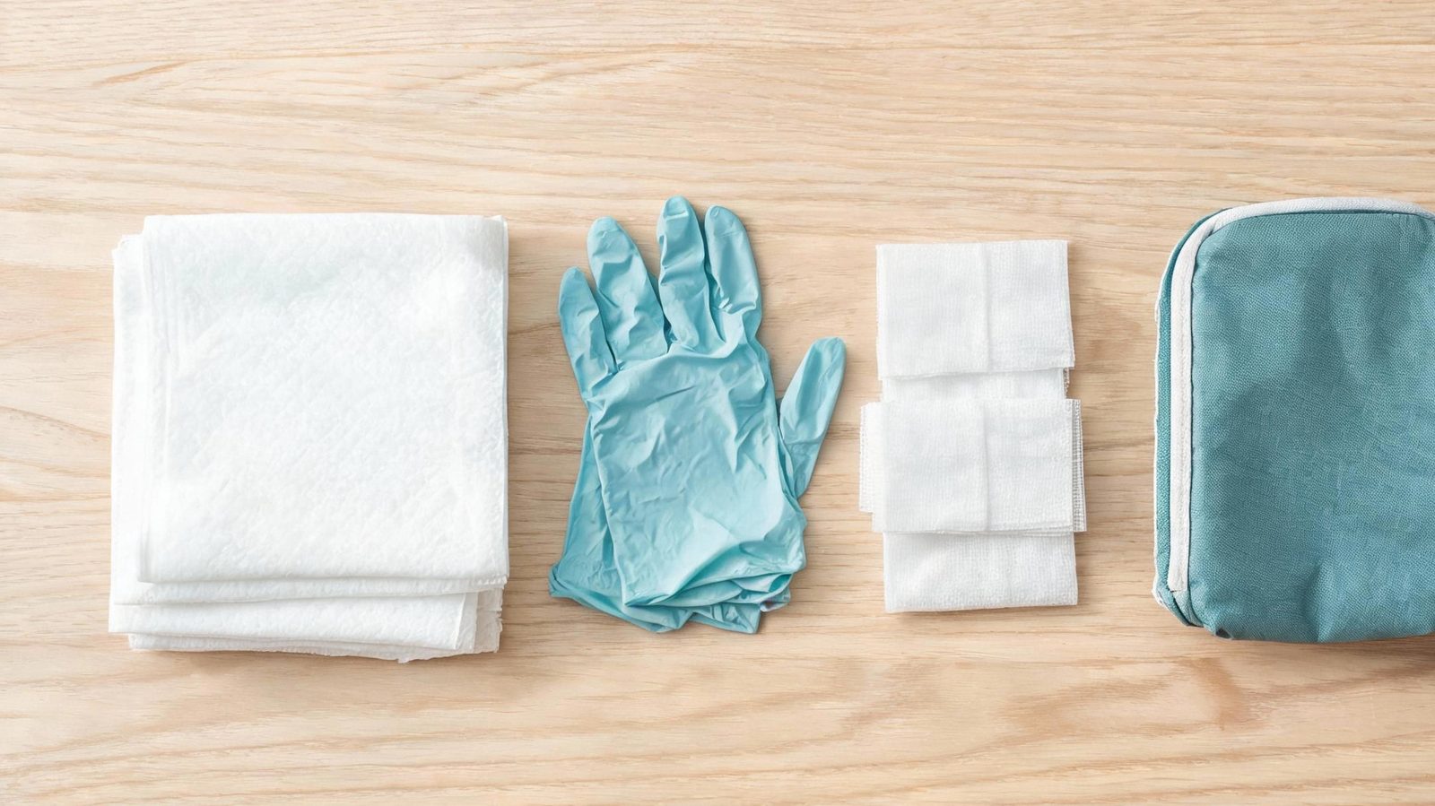 Home-care medical supply kit prepared for home use