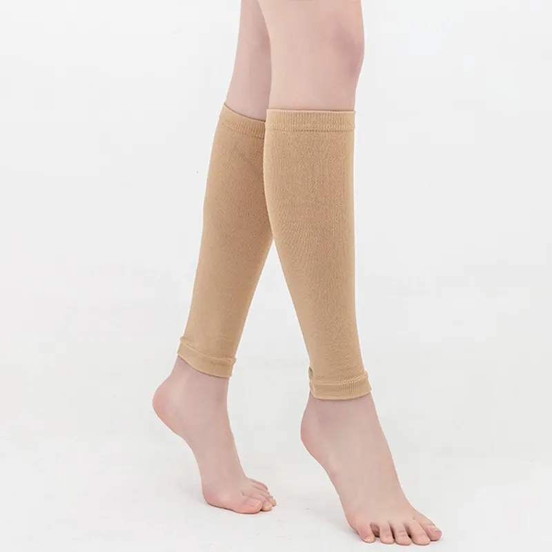 S-XL Elastic Open Toe Knee High Stockings Calf Compression Stockings Varicose Veins Treat Shaping Graduated Pressure Stockings 5