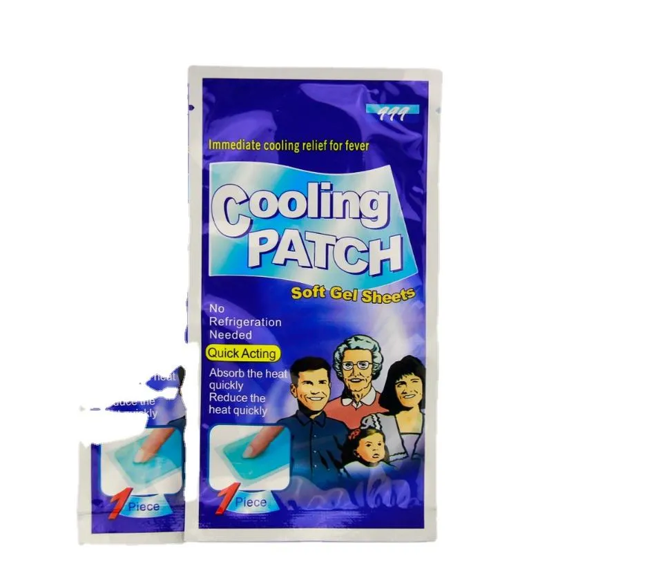 Color Change Non Woven Quick Relief Headache Fevers Muscle Pains Cooling Fever Gel Patch Relief Fever Physical Cooling Gel Patch Sheet