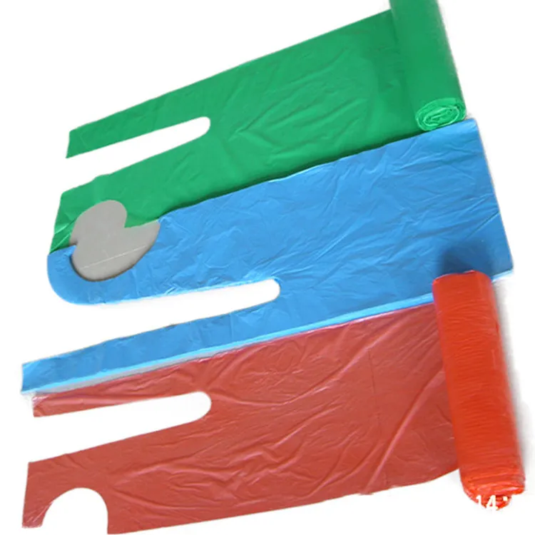 Disposable Waterproof Cleaning Plastic Biodegradable White Blue PE/CPE/PVC Apron 3