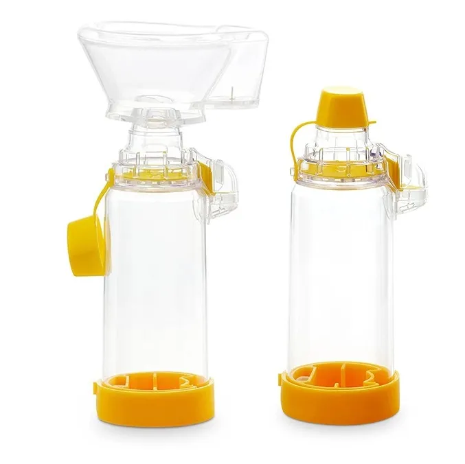 Aerosol chamber medical supplies asthma spacer and aerosol holding chamber