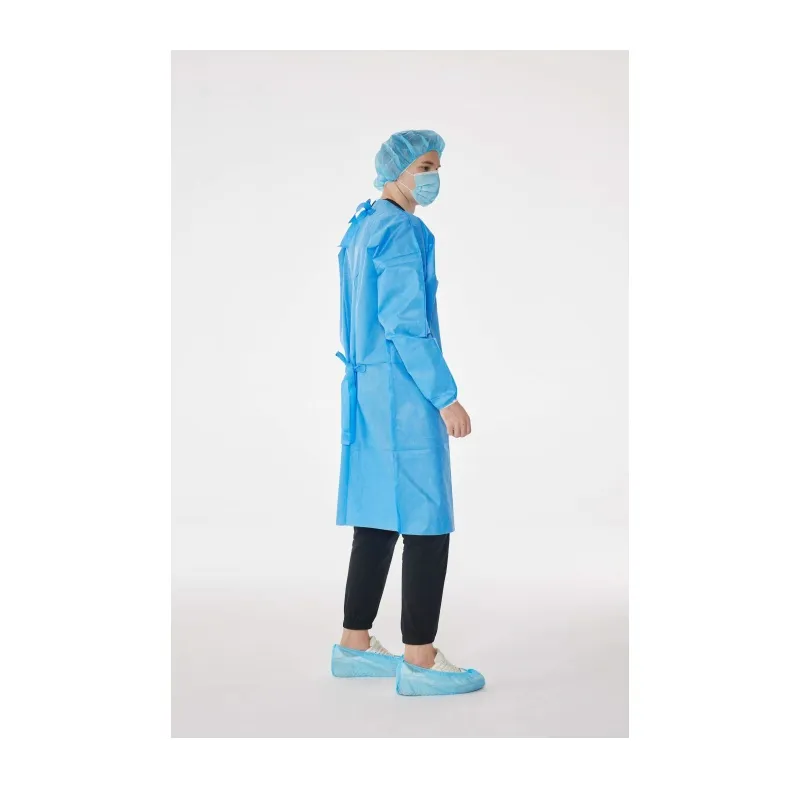 Disposable Consumable PP/PP+PE/SMS Isolation Protective Gown with Non-Woven Fabric 3
