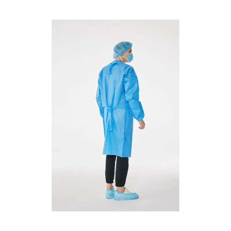 Disposable Consumable PP/PP+PE/SMS Isolation Protective Gown with Non-Woven Fabric 4