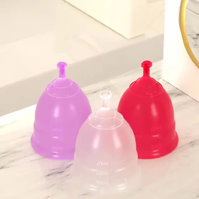 Recyclable silicon menstrual cup for women