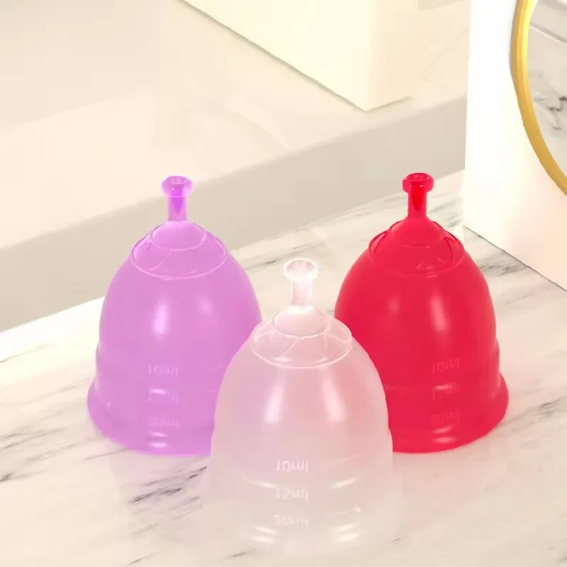 Recyclable silicon menstrual cup for women