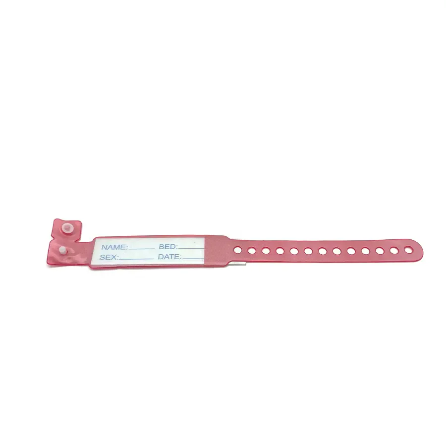 Disposable Use Soft PVC Vinyl Wristbands Patient Identification 5