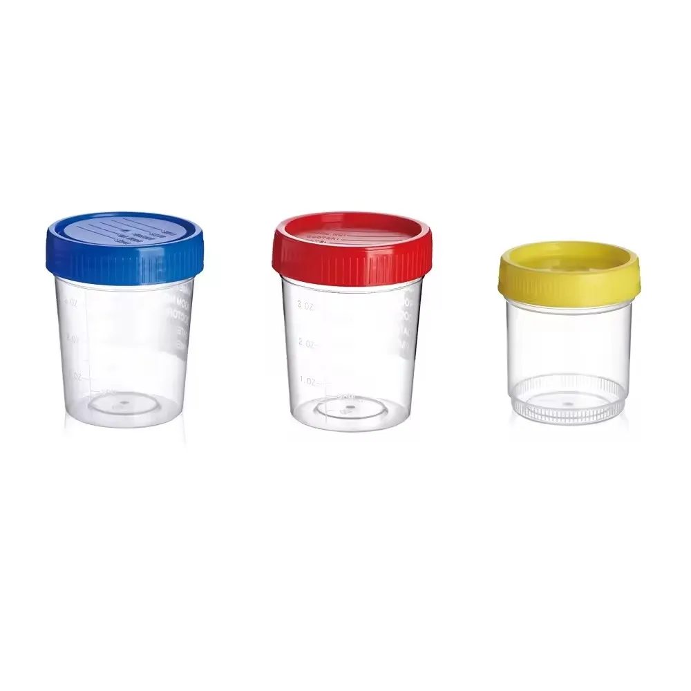 Disposable 30ml 60ml 120ml Urine Specimen Containers and Stool Cups 2