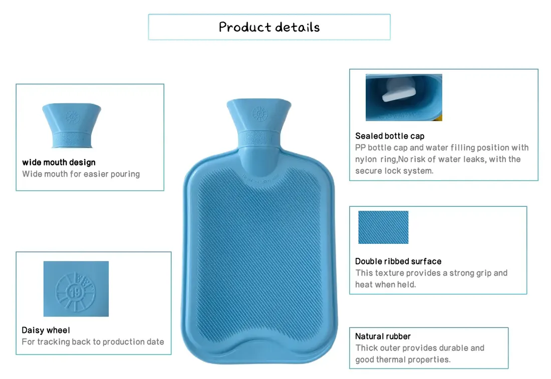 Hand Warmer Hot Water Bottle with or without Cover 2