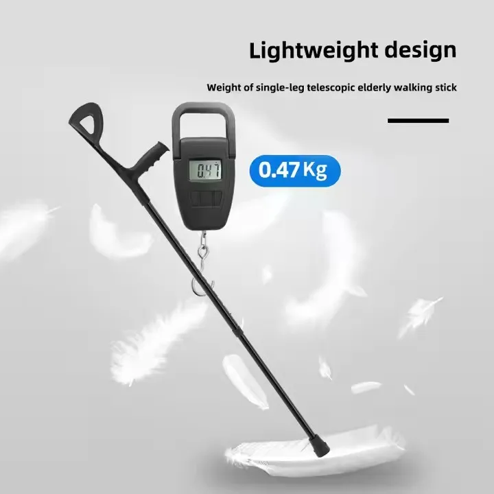 Adjustable Aluminum Crutches for Elderly Disabled Adults Lightweight Durable Mobility Aid with Ergonomic Handles Non-Slip Tips 3