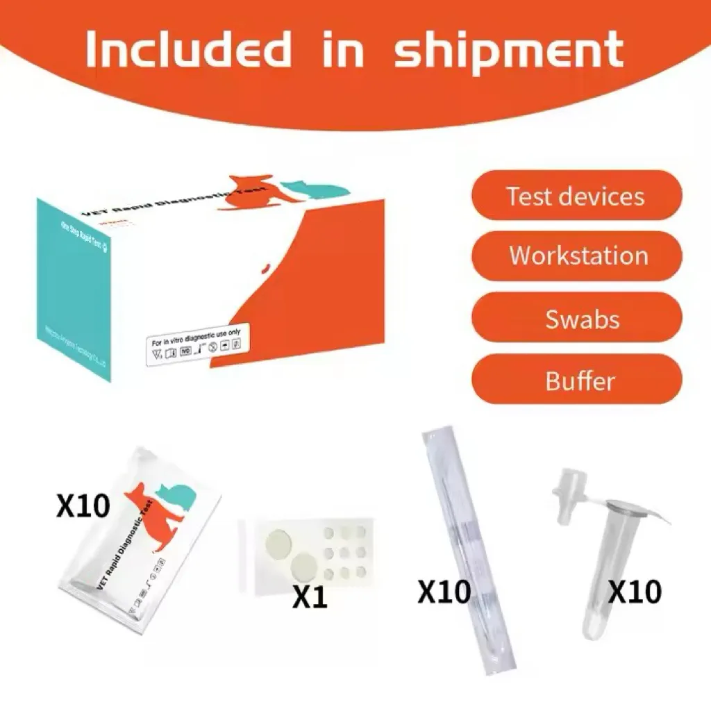 Canine CDV Ag Rapid Test Kit | Canine Distemper Virus Antigen/veterinary test Kits | Veterinary Clinic Diagnostic Strips 2