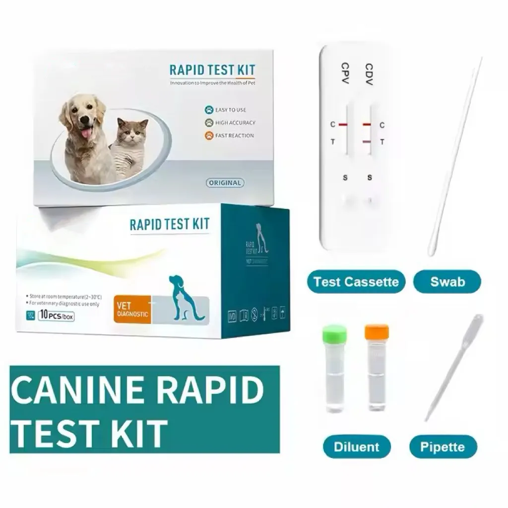 Canine CDV Ag Rapid Test Kit | Canine Distemper Virus Antigen/veterinary test Kits | Veterinary Clinic Diagnostic Strips 5