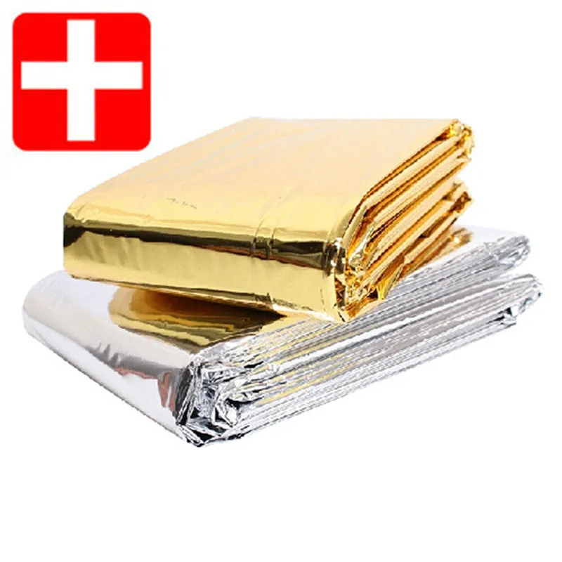 First Aid Devices Waterproof Foil Rescue Emergency First Aid Aluminum Foil Blanket with CE ISO 6