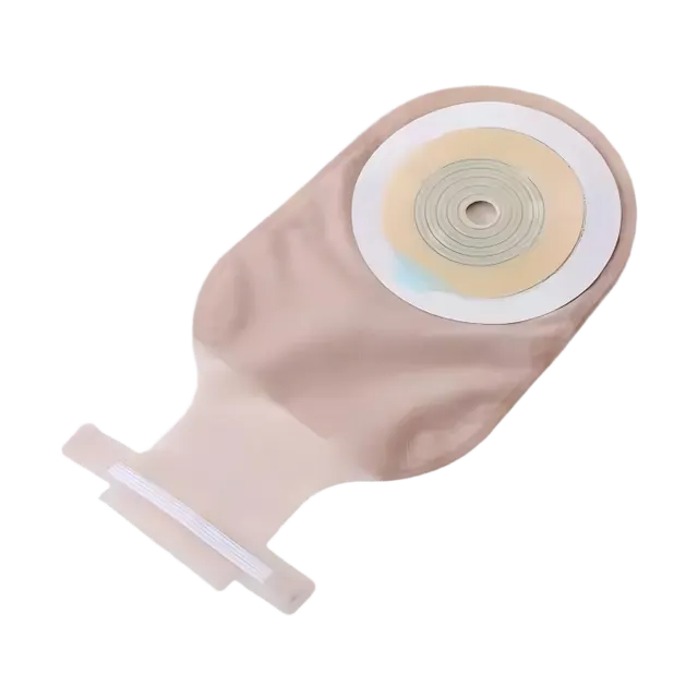 One Piece Open Style Colostomy Bag 65mm Cut-to-Fit with Secure Clip Closure