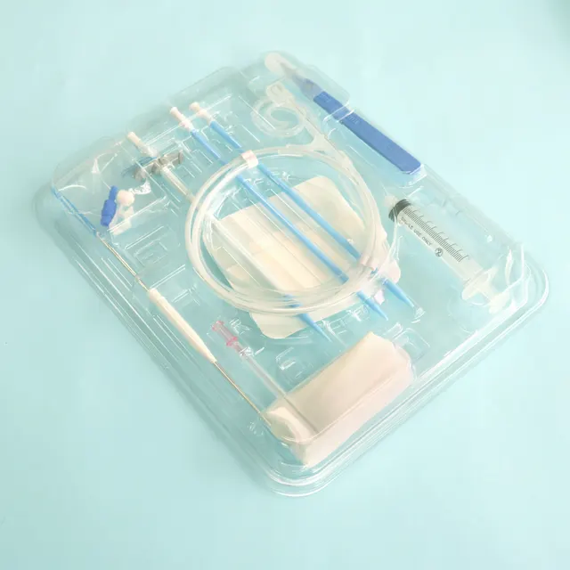 Medical Supplies Disposables Pd Catheter V-Neck Curl Hemodialysis Peritoneal Dialysis catheter