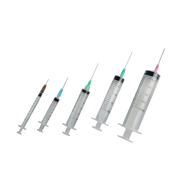 Medical disposable plastic 1ml/1cc syringe