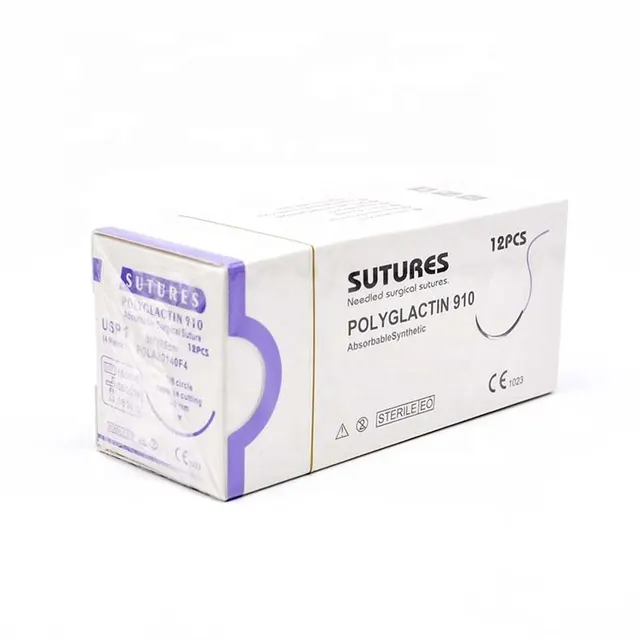 Disposable non-absorbable medical braided polyester surgical suture/surtures