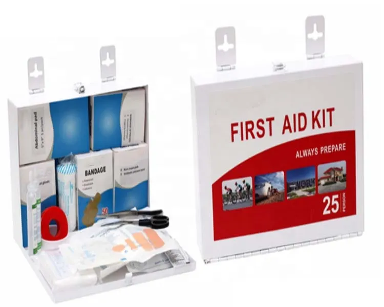 Metal medical family first aid kit/box
