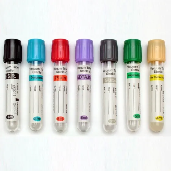 PET/GLASS vacuum blood collection tube with all sizes CE,ISO