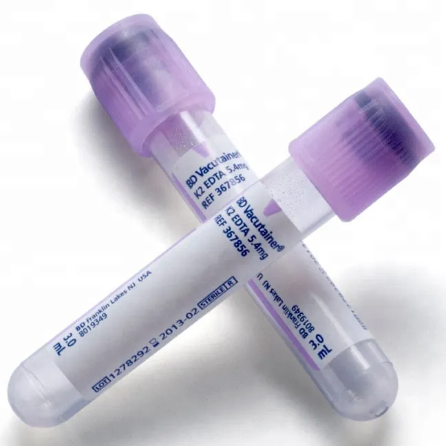EDTA K2 K3 PET/Glass Vacutainer Blood Collection Tube 13x75mm,13x100mm,16x100mm with CE,ISO 6