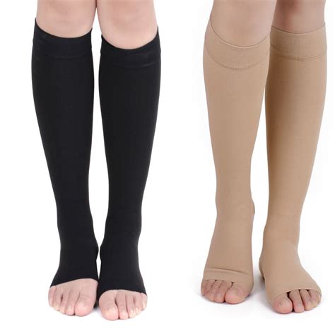 Medical knee high graduated 20-30mmHg compression socks stocking 4