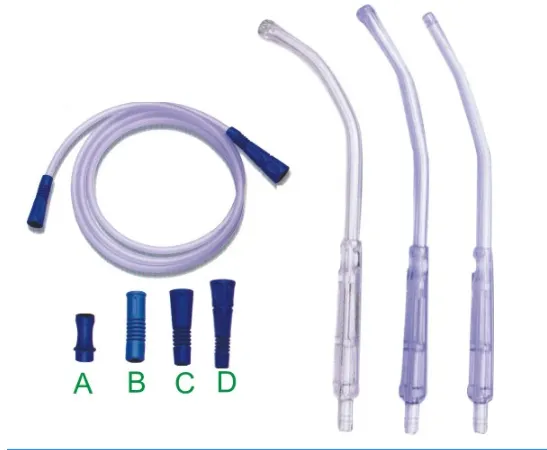 Medical Disposable yankauer suction set with FDA,CE,ISO 3