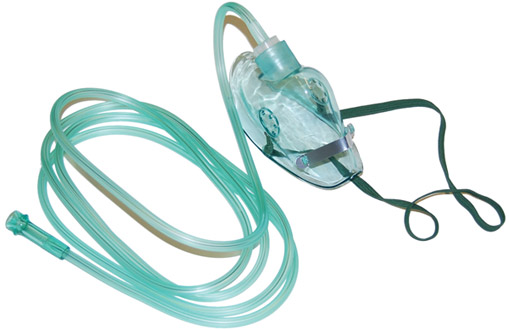Medical Consumables adult CO2 + O2 combined gel oxygen face mask with FDA CE ISO 5