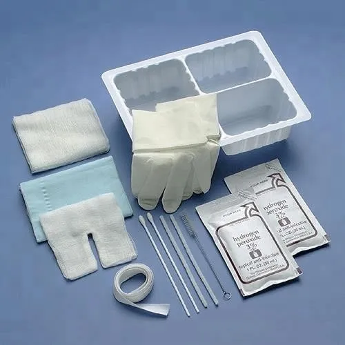 Disposable plastic surgical tracheostomy tray