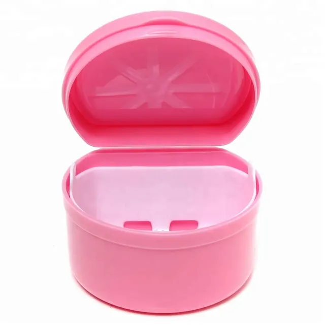 Dental Orthodontic Retainer Denture bath Box case For Keeping Denture Clean