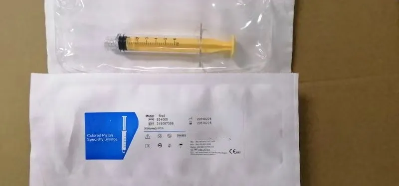 Polycarbonate Material Medical Syringe with Color 6