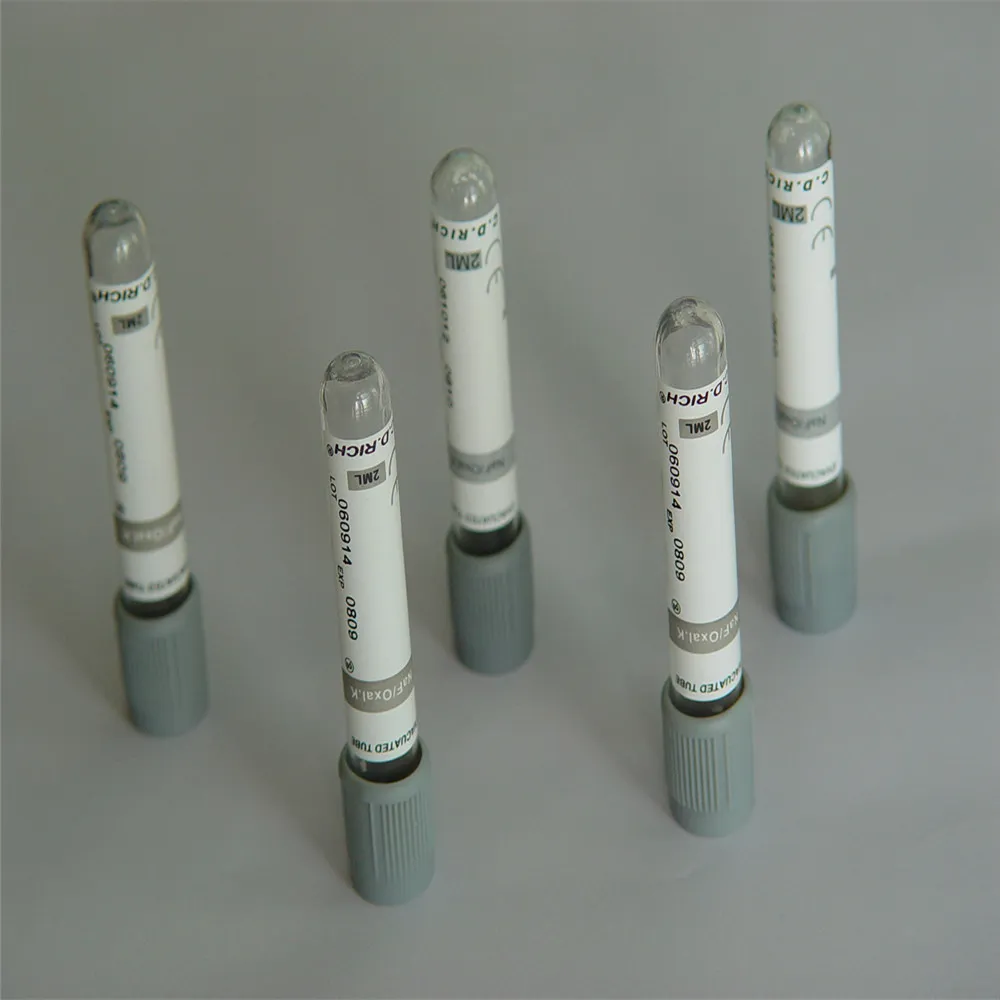 Vacuum blood Collection Tube Potassium Oxalate Sodium Heparin +Sodium Fluoride 3