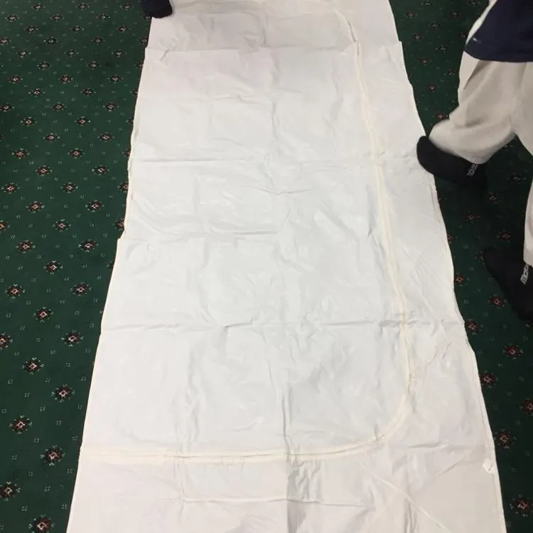 Straight Zipper PVC Medical disposable dead body bags