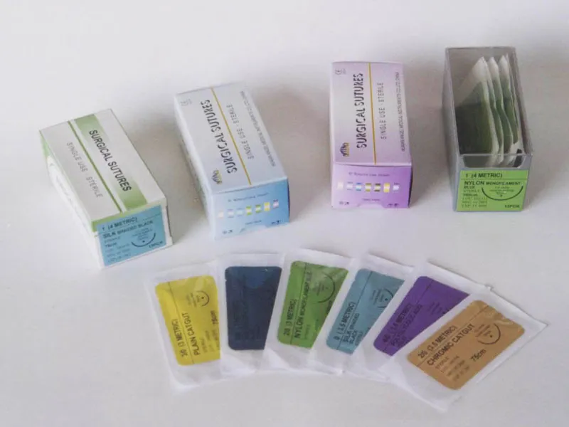 Surgical Disposable Non-absorbable POLYESTER/POLYPROPYLENE/SILK/NYLON sutures for hospital 4