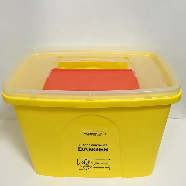 Medical plastic waste needle container sharp container 2