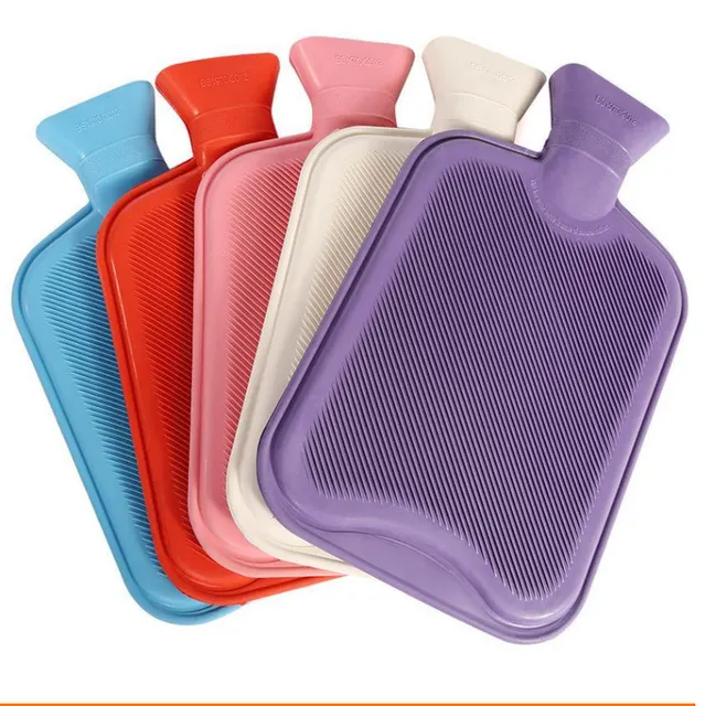 Medical natural rubber warmer different size and color hot water bottle bag with cover