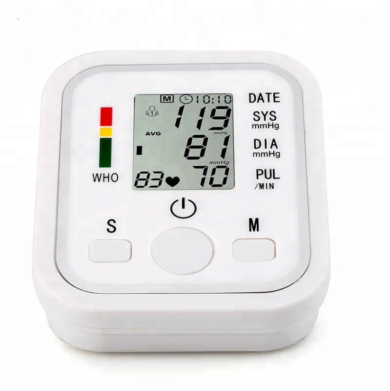 Household Digital LCD Heart Beat Rate Pulse Meter Measure Automatic Arm Blood Pressure Monitor 2
