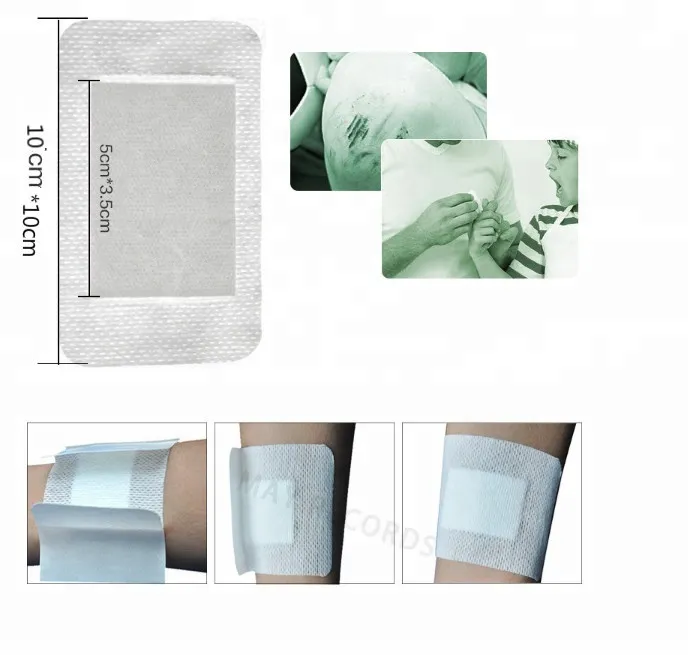 Hypoallergenic Medical Adhesive Non-woven Fabric Wound Dressing 4
