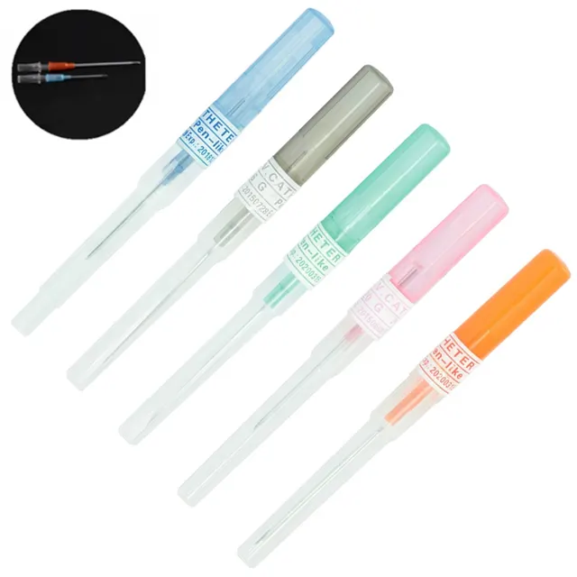 Disposable different types iv cannula with CE,ISO
