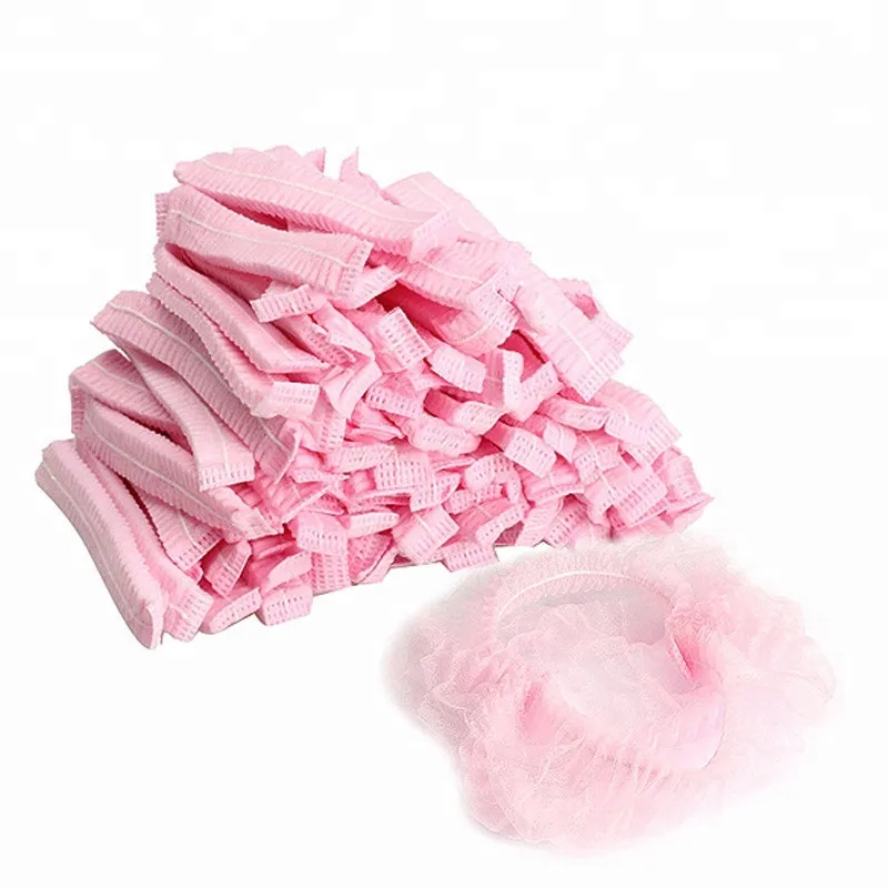 Disposable non-woven cap single/double bungee hair net anti dust non-woven bouffant cap with FDA,CE,ISO