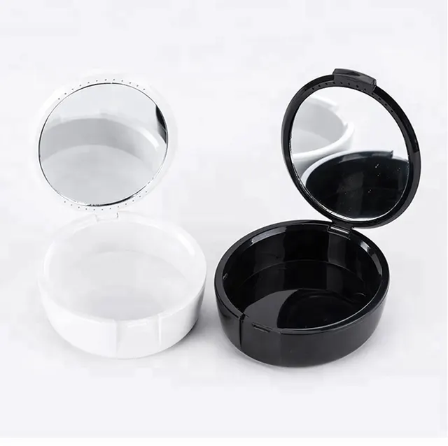 Full Denture Soaking Case Prosthesis Container Denture Bath Box Denture Box with mirror