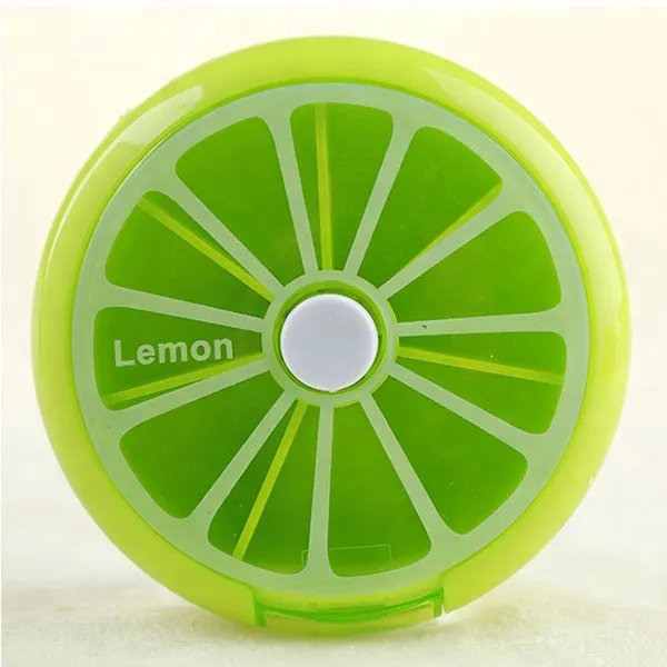 Medicine Pill Box Fruit Shaped Sort Vitamin 7 Day Weekly Holder