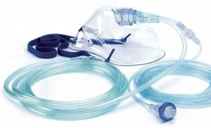 Medical Consumables adult CO2 + O2 combined gel oxygen face mask with FDA CE ISO 3