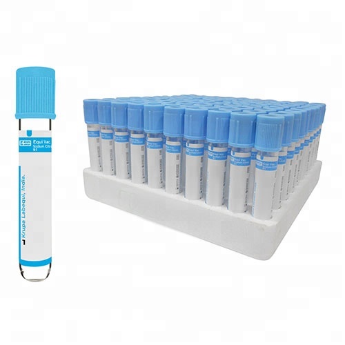 Disposable sterile PET/Glass disposable Blue PT sodium citrate vacutainer tube with CE,ISO 2