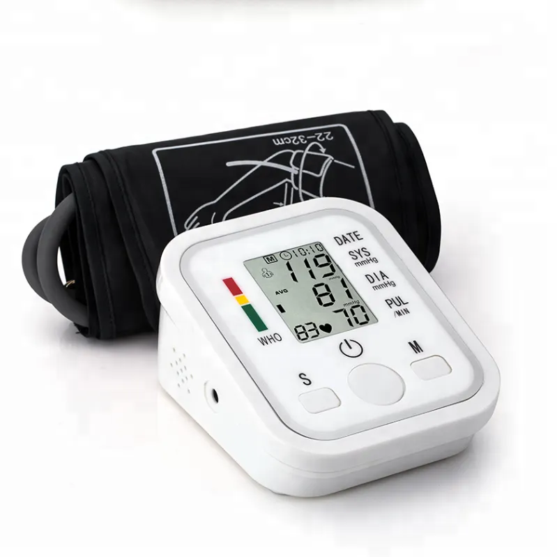 Household Digital LCD Heart Beat Rate Pulse Meter Measure Automatic Arm Blood Pressure Monitor 3