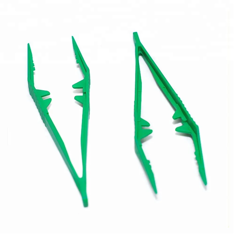 Colorful Disposable Plastic Forceps Tweezer with all sizes 3