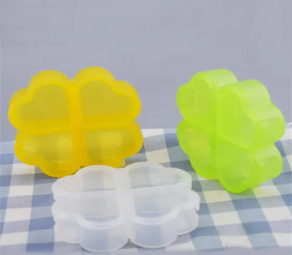 Flower shape 4 case pill box