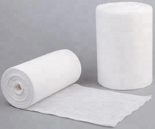 100% cotton fabric medical absorbent gauze roll with CE,ISO