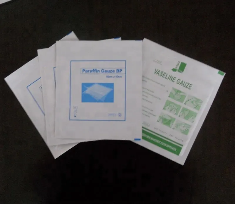 Surgical Sterile Paraffin Gauze Dressing/Pad/Swab with FDA,CE,ISO 4