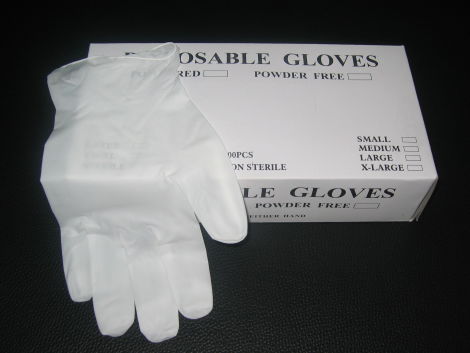 Medical vinyl exam gloves S,M,L,XL with FDA,CE,ISO 6