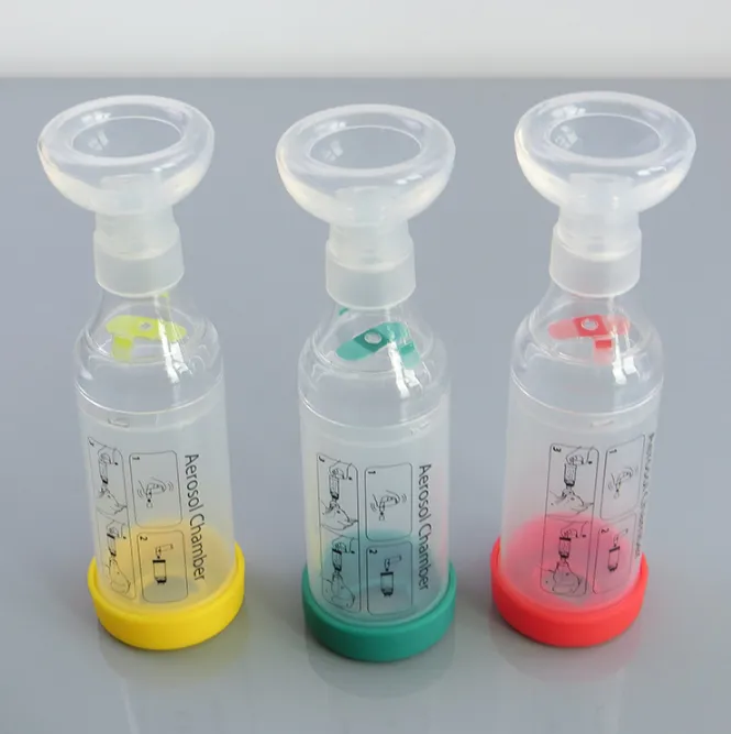 Disposable medical asthma spacer and aerosol holding chamber 2