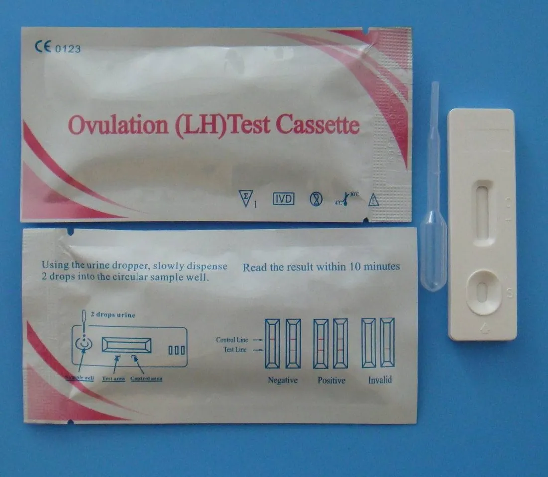 Home Medical diagnostic rapid test kits one step LH ovulation test cassette strip midstream 2